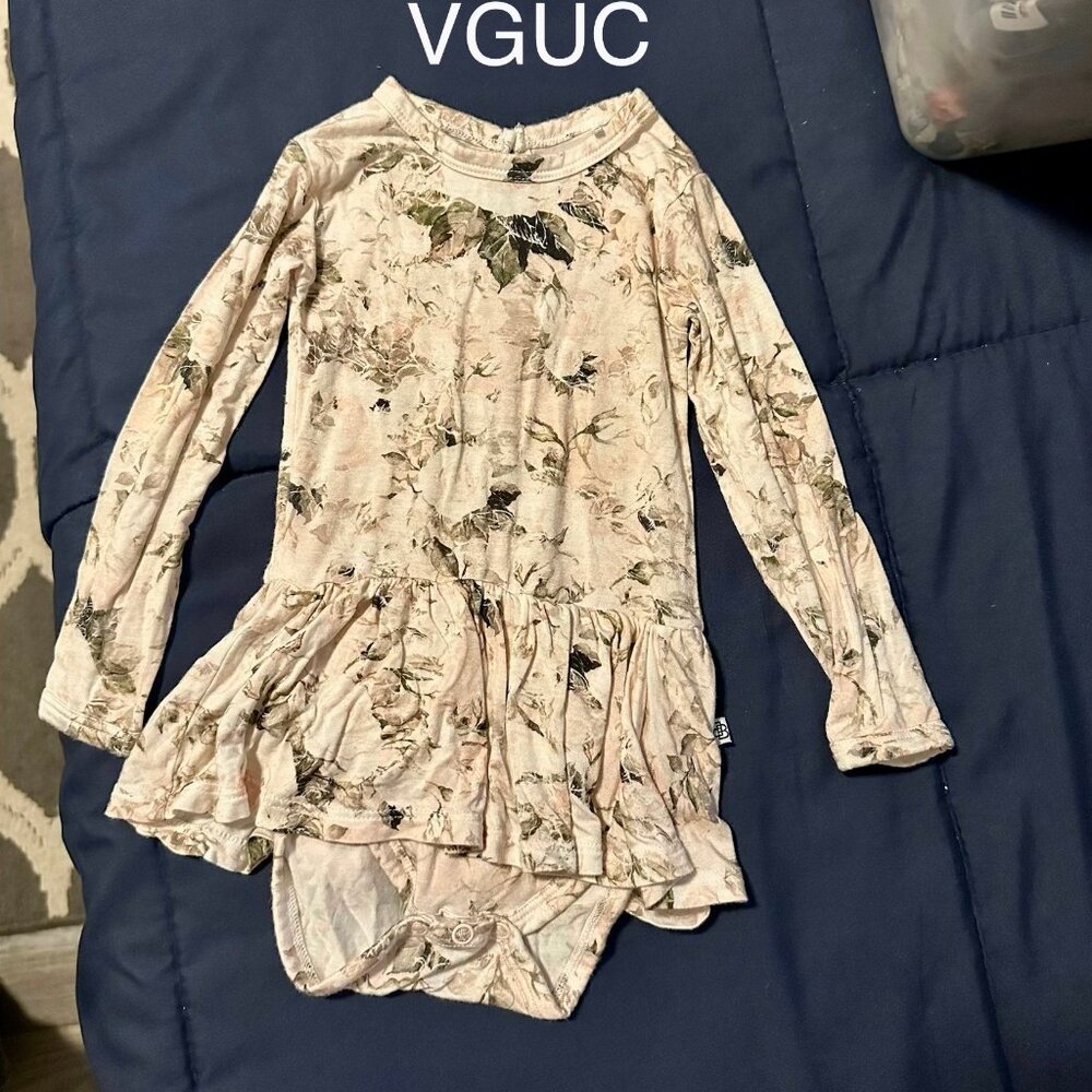 Bums & Roses Bodysuit Twirl dress 6/9